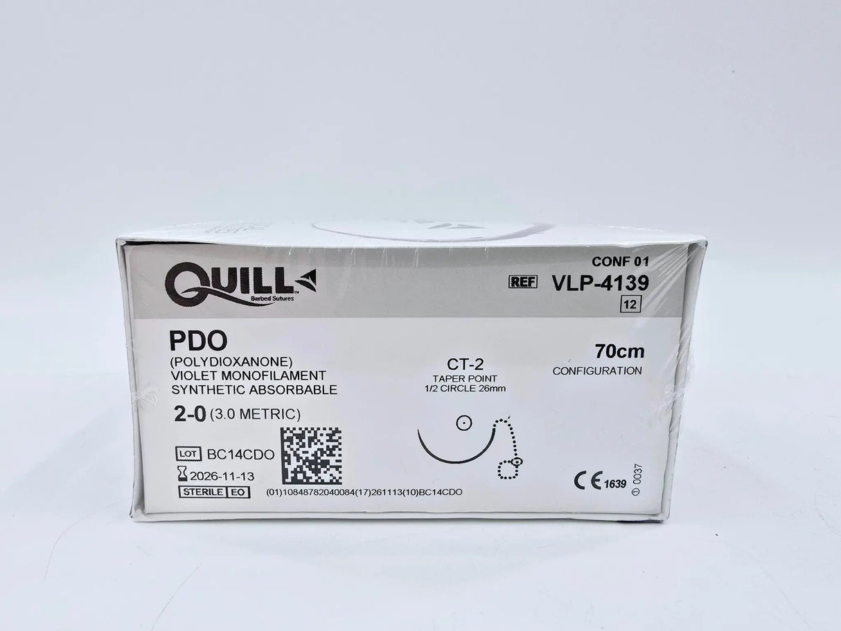 Quill VLP-4139 PDO 2-0 VIOLET 70cm CT-2 Box of 12 Quill