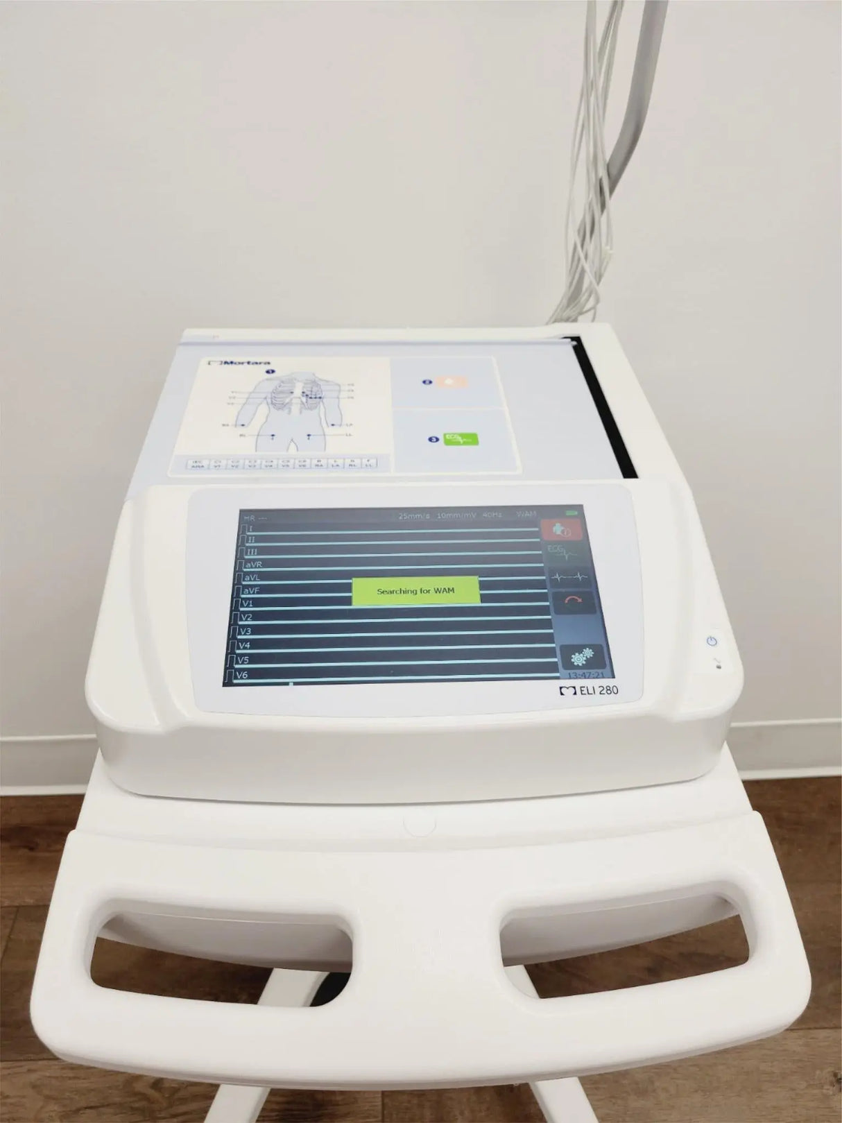 Welch Allyn ELi 280 12-Lead Multi-Channel Electrocardiograph & Cart Ver 2.4.1.8 Reconditioned Welch Allyn