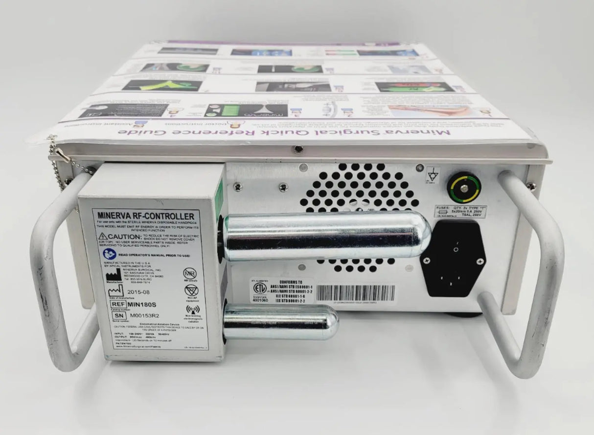 Minerva Surgical MIN180S RF-Controller with Canisters DOM: 2015 Minerva