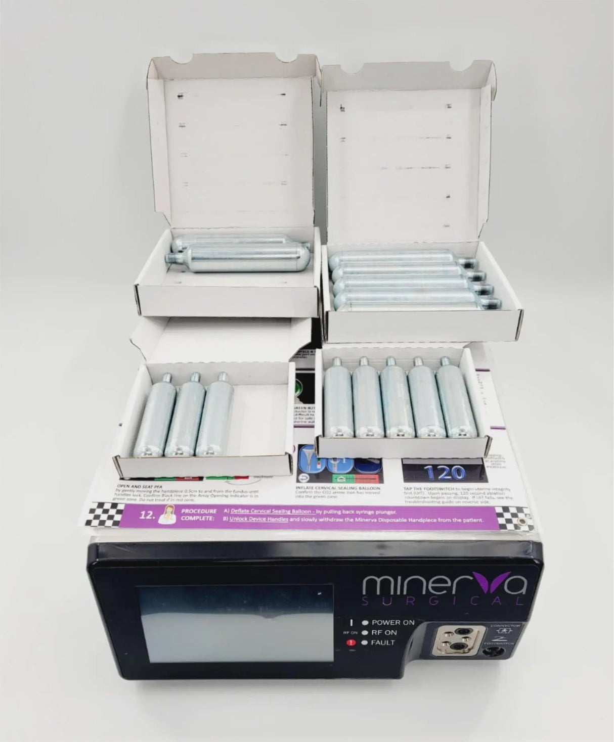 Minerva Surgical MIN180S RF-Controller with Canisters DOM: 2015 Minerva