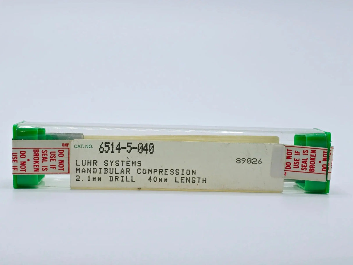 Stryker Howmedica 6514-5-040 Mandibular Compression Drill Bit 2.1mm x 40mm Stryker Howmedica