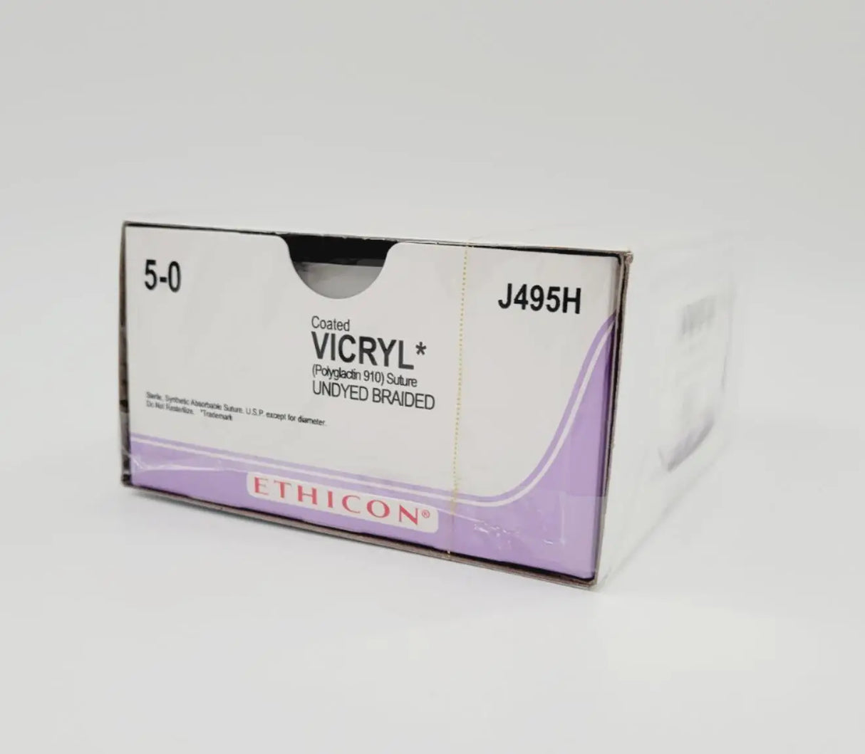 Ethicon J495H 5-0 Coated Vicryl Undyed 1 x 18" PS-2 36 BX Ethicon