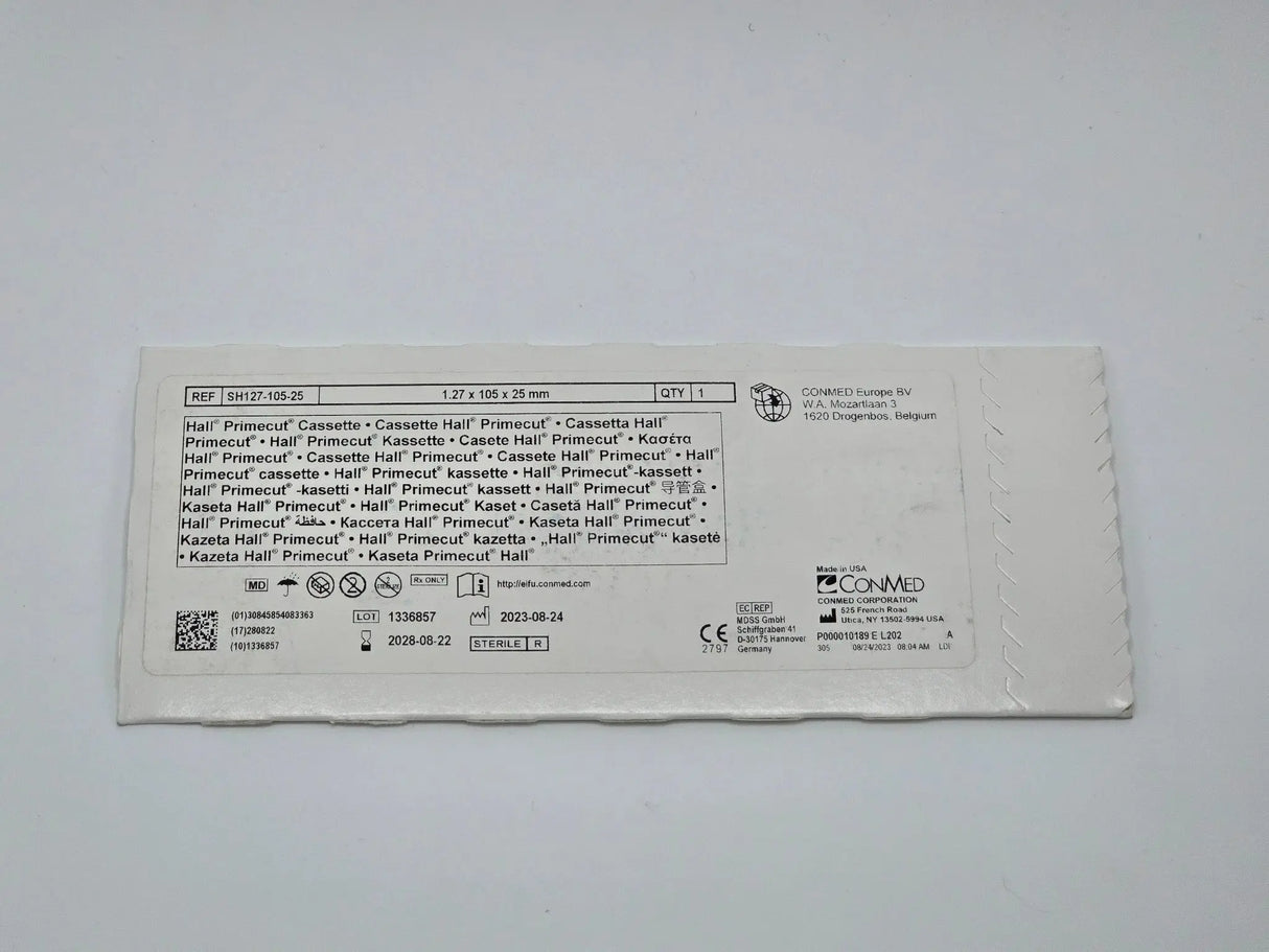 Conmed SH127-105-25 Hall Primecut Cassettes 1.27 x 105 x 25 mm NEW Primis Medical