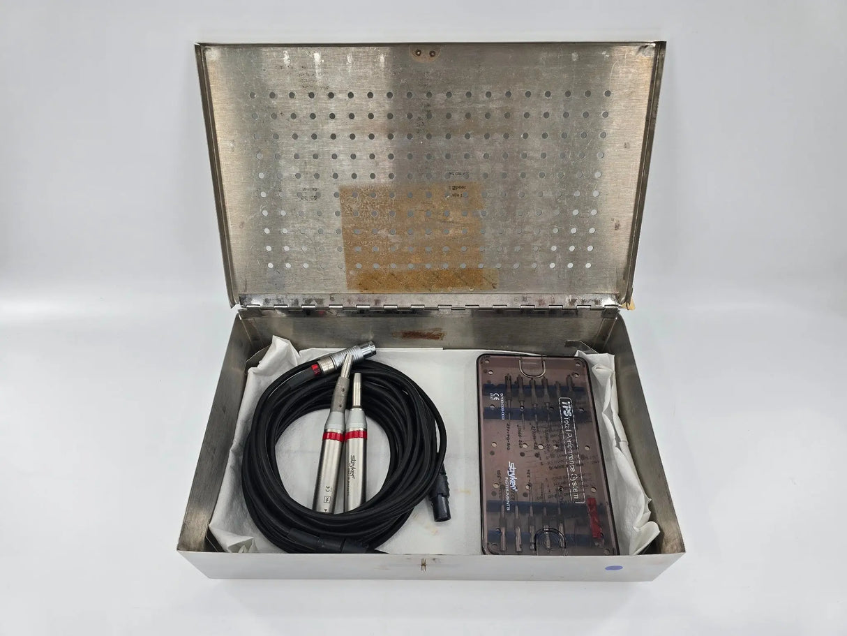 Stryker TPS Quantum Drill Set w/ Carbide Bur Set & Instrument Case Synthes Stryker
