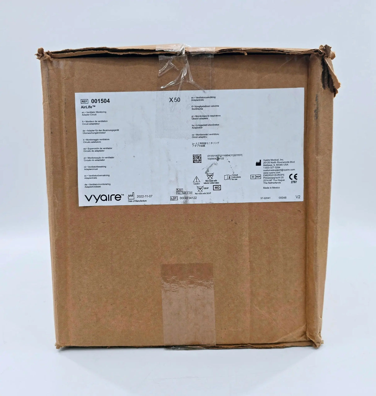 Vyaire 001504 AirLife Ventilator Monitoring Adapter Circuit CS/50 Primis Medical