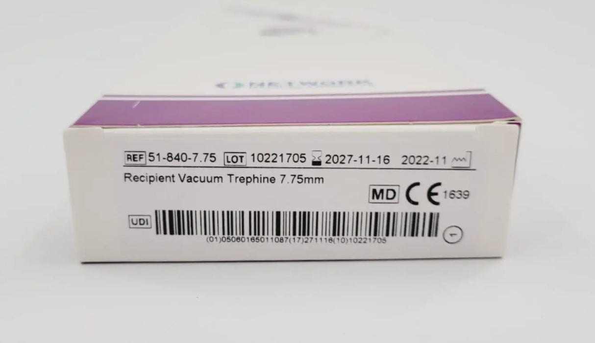 Network Medical 51-840-7.75 Recipient Vacuum Trephine 7.75mm Network Medical