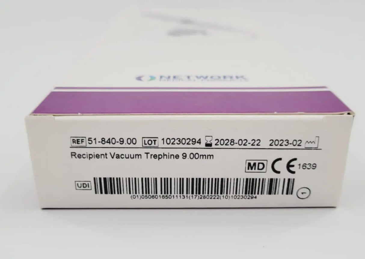 Network Medical 51-840-9.00 Recipient Vacuum Trephine 9.00mm Network Medical