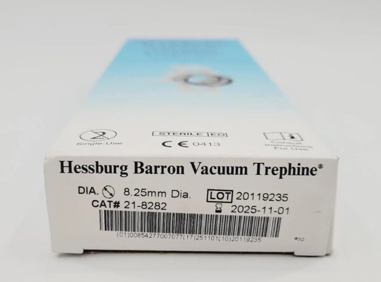 Jed Med 21-8282 Hessburg Barron Vacuum Trephine 8.25mm Jed Med