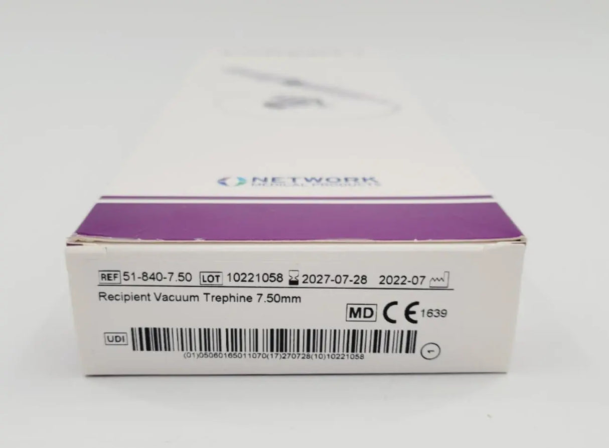 Network Medical 51-840-7.50 Recipient Vacuum Trephine 7.50mm Network Medical