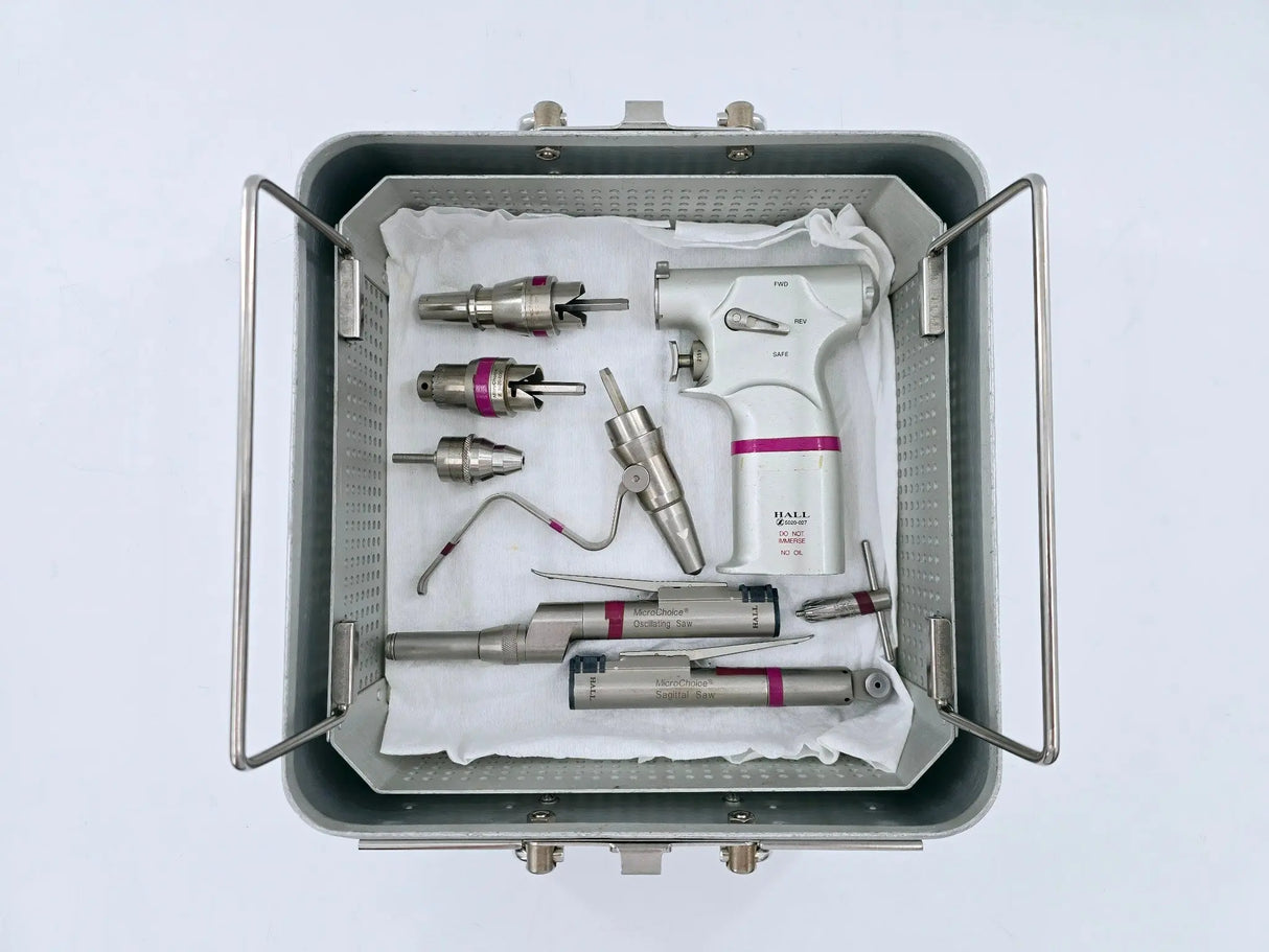Hall MicroChoice Electric Handpiece Drill 9 Piece Set ConMed