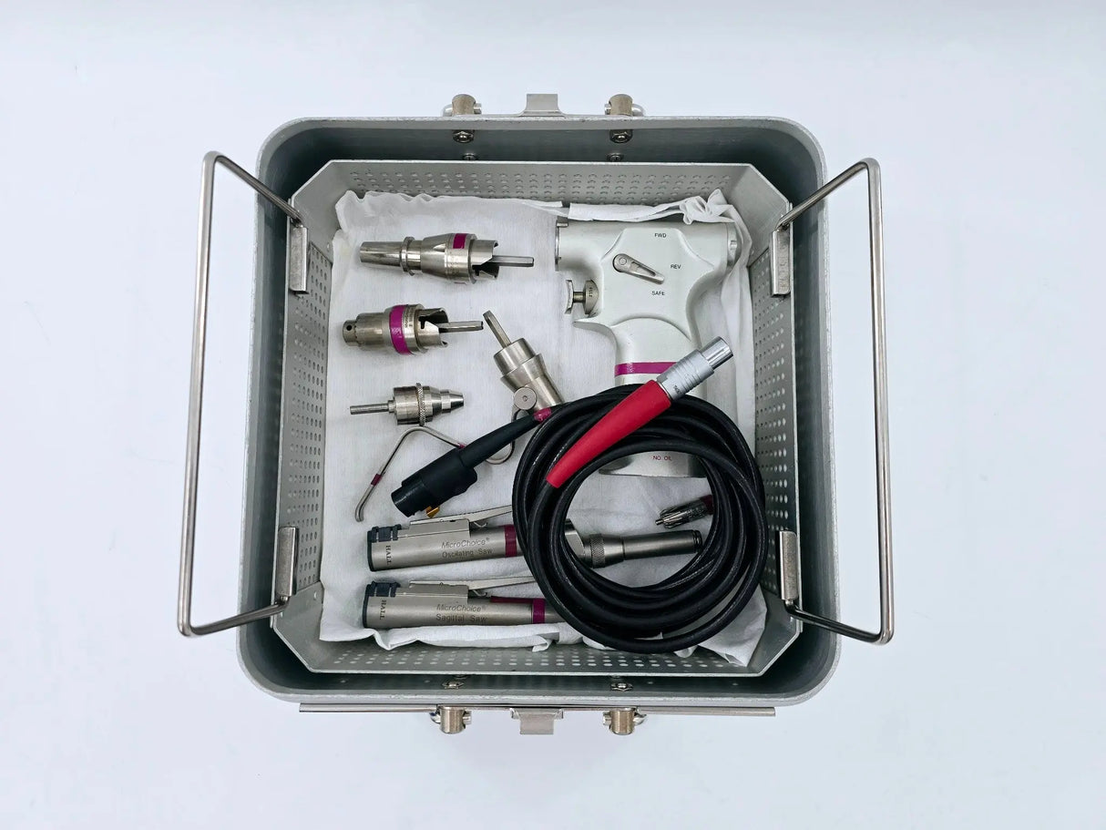 Hall MicroChoice Electric Handpiece Drill 9 Piece Set ConMed