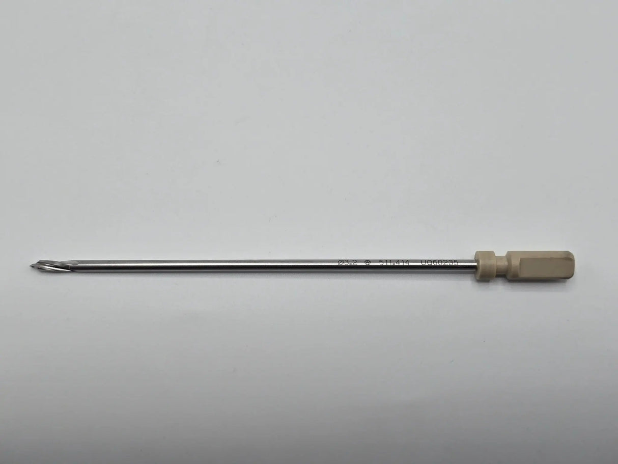 Synthes 511.414 Three Fluted Radiolucent Drill Bit Brad Point 150mm x 3.2mm Primis Medical