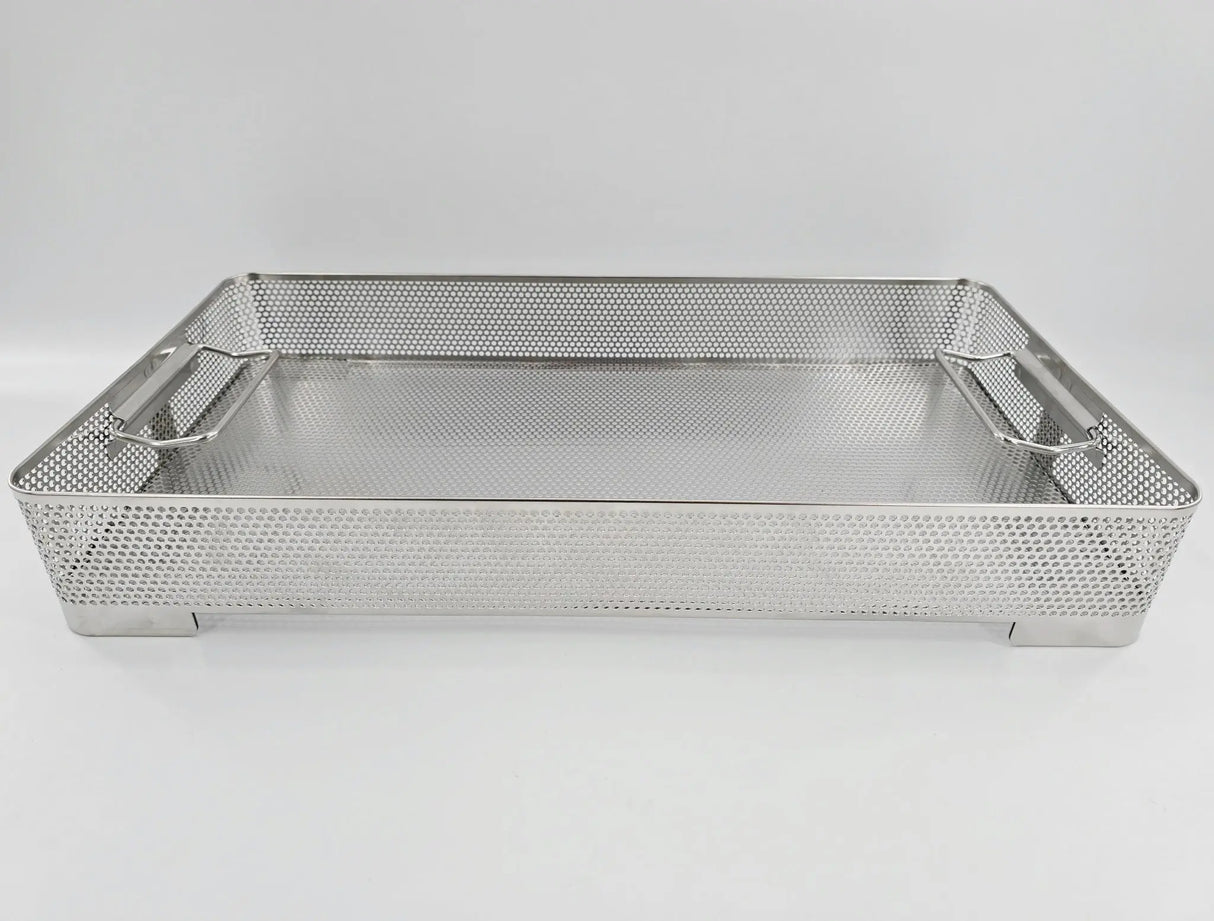 V. Mueller BP3-3A Perforated Sterilization Basket 21" x 11" x 3" Unbranded