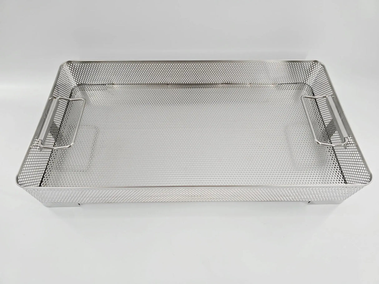 V. Mueller BP3-3A Perforated Sterilization Basket 21" x 11" x 3" Unbranded