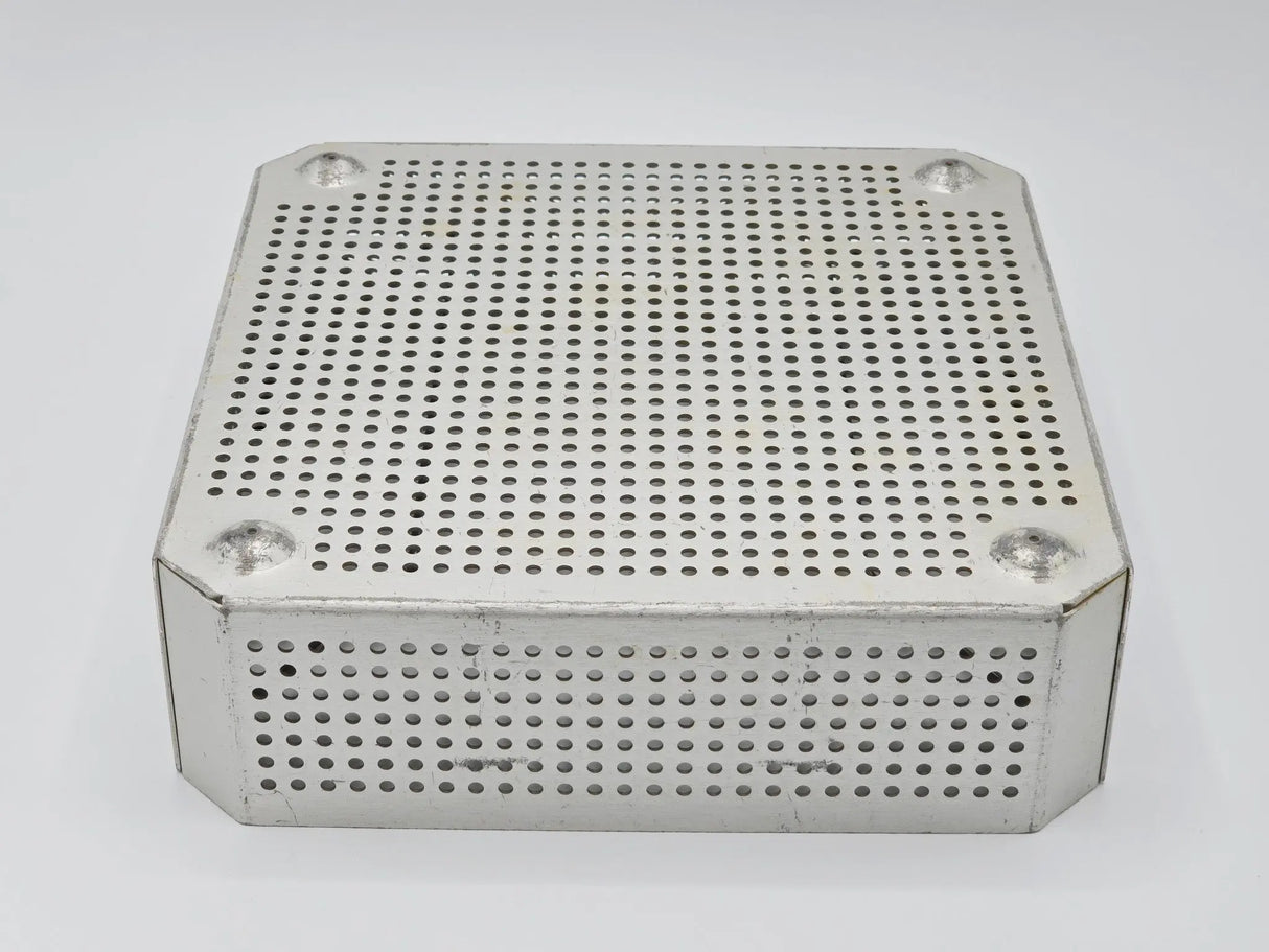 Square Surgical Sterilization Basket with Handles 10" x 10" X 3" Unbranded