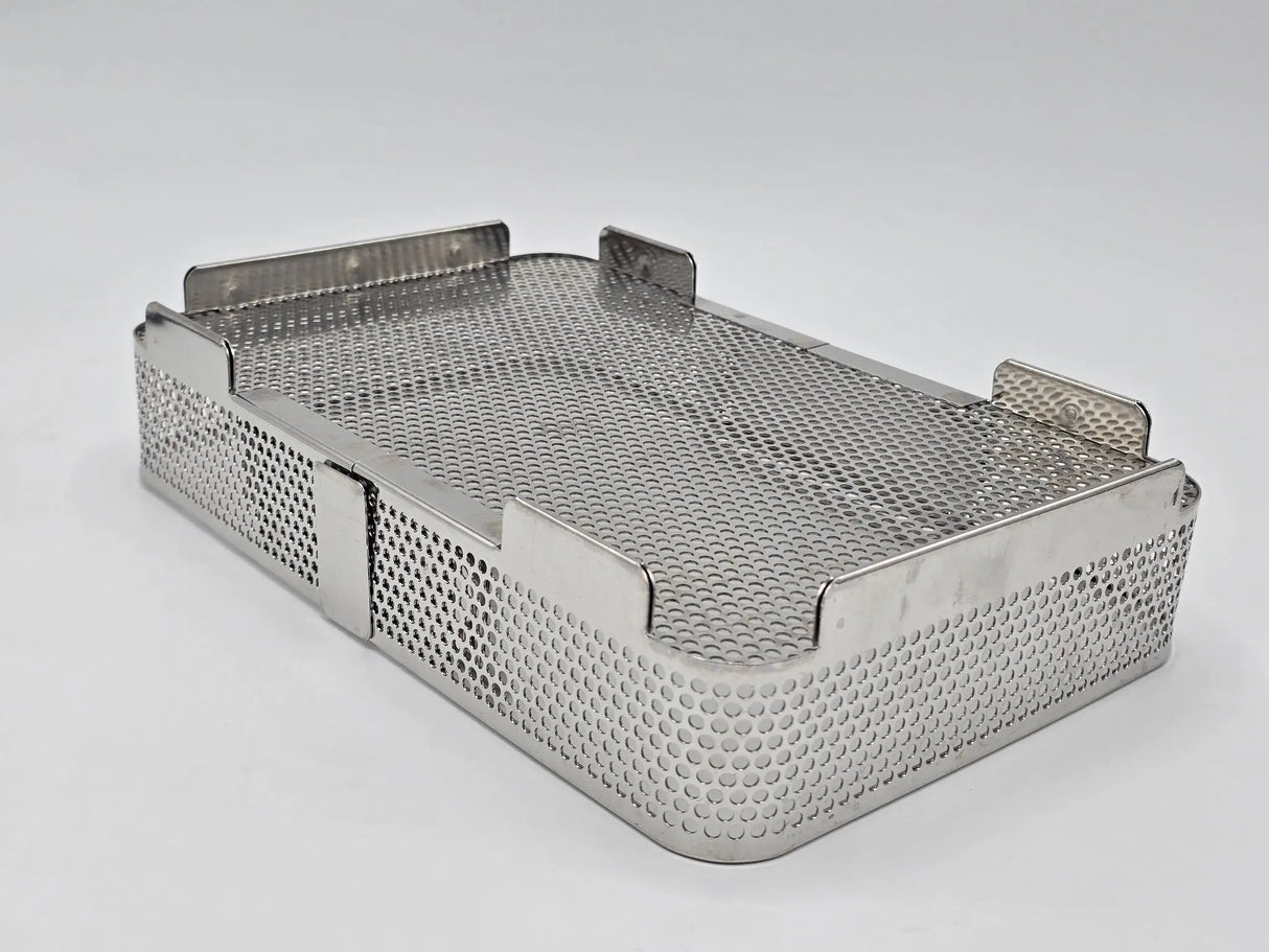 Small Rectangular Stainless Steel Surgical Sterilization Tray 11 x 7 x 2 Unbranded