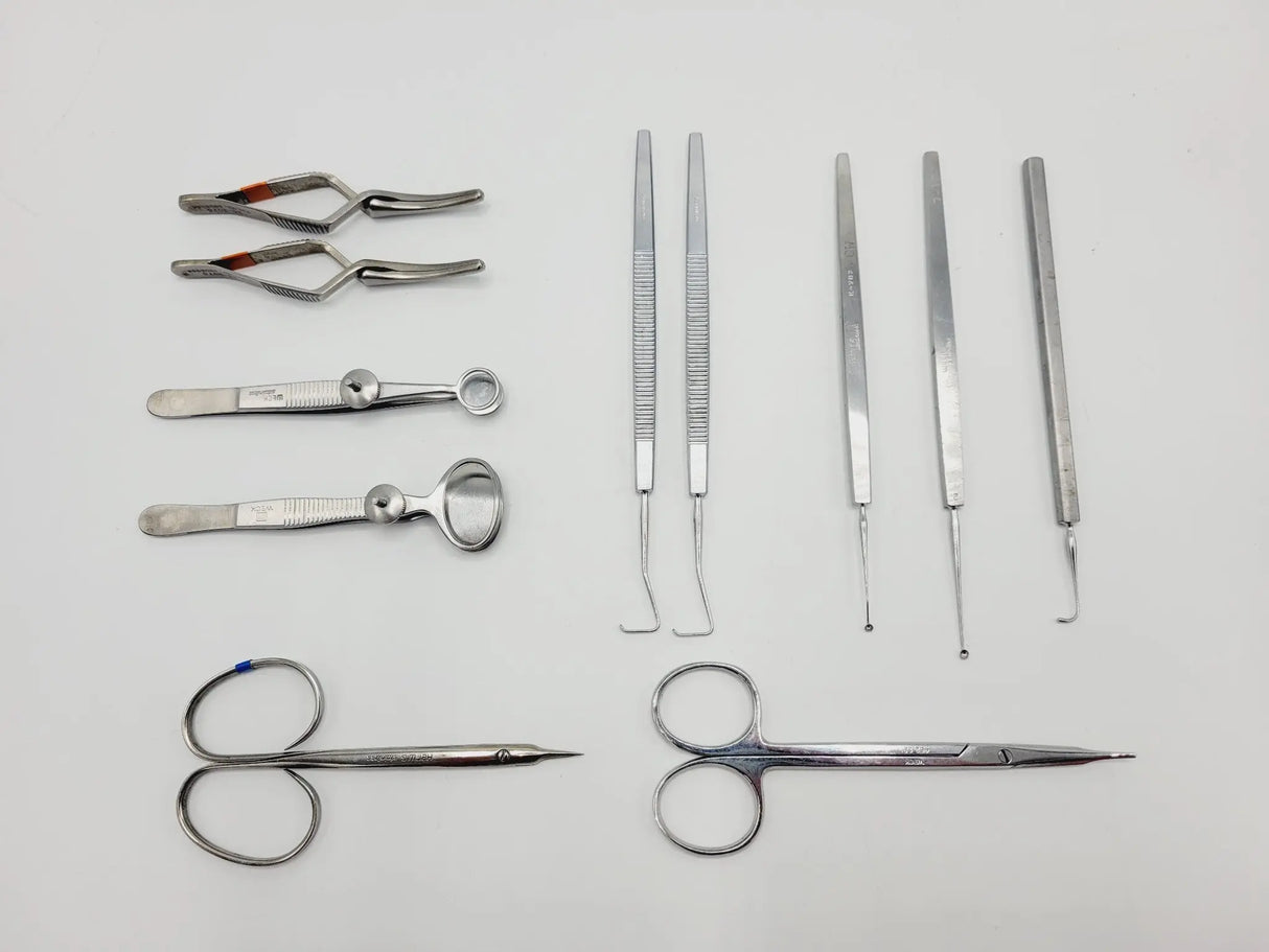 Storz Weck Strabismus Ophthalmology 22-Piece Micro Set w/ Sterilization Case Unbranded