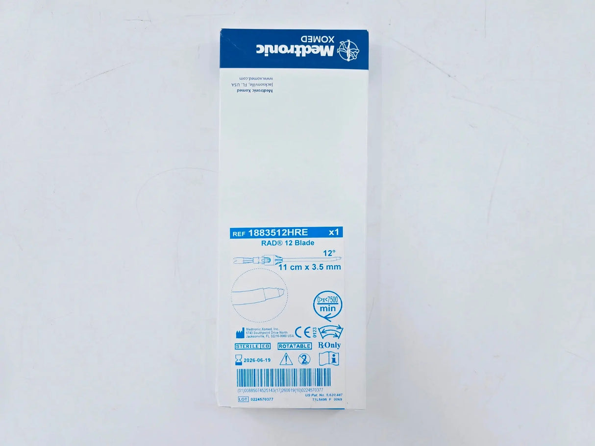 Medtronic Xomed 1883512HRE RAD 12 Blade 12-Degree M4 3.5mm Rotatable Medtronic Xomed