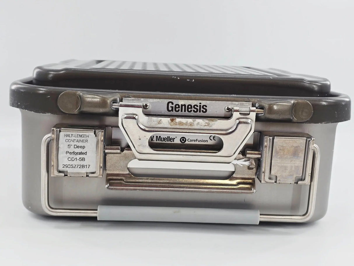 V. Mueller Genesis CD1-5B Half Length Sterilization Container 12 x 11 x 5" V. Mueller
