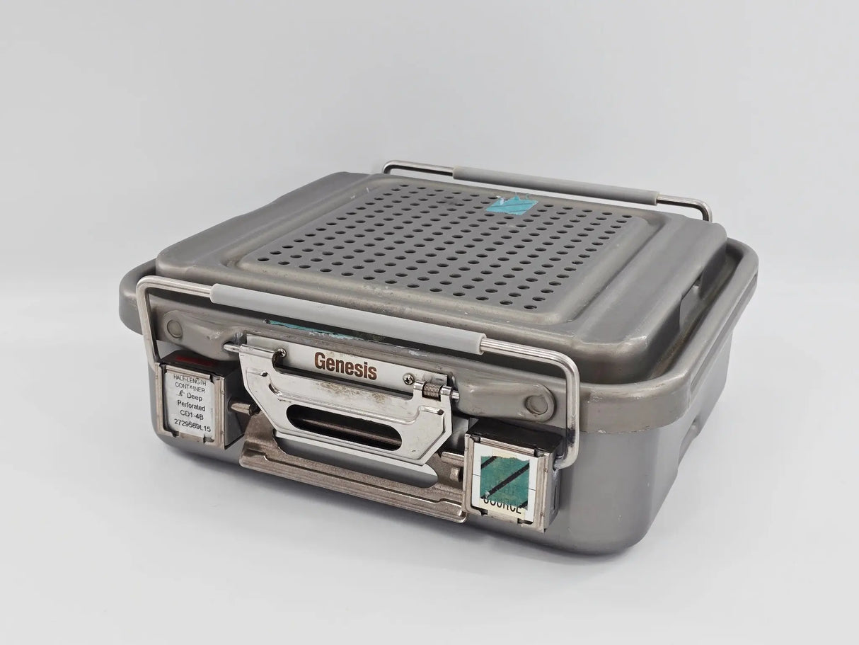 V. Mueller Genesis CD1-4B Half Length Sterilization Container 12 x 11 x 5.3" V. Mueller