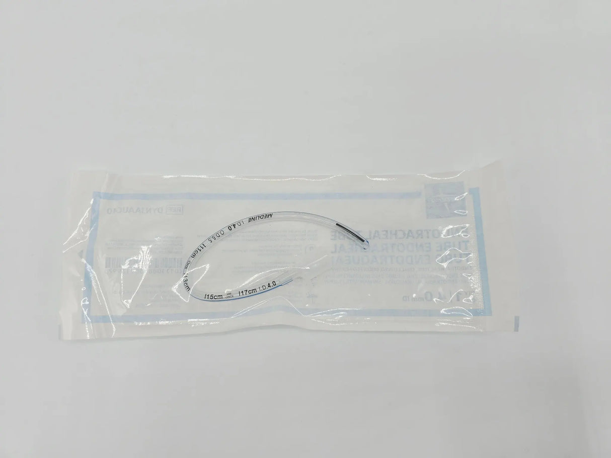 Medline DYNJAAUC40 Endotracheal Tube Oral Curved Murphy 4mm Uncuffed Box 10 Primis Medical