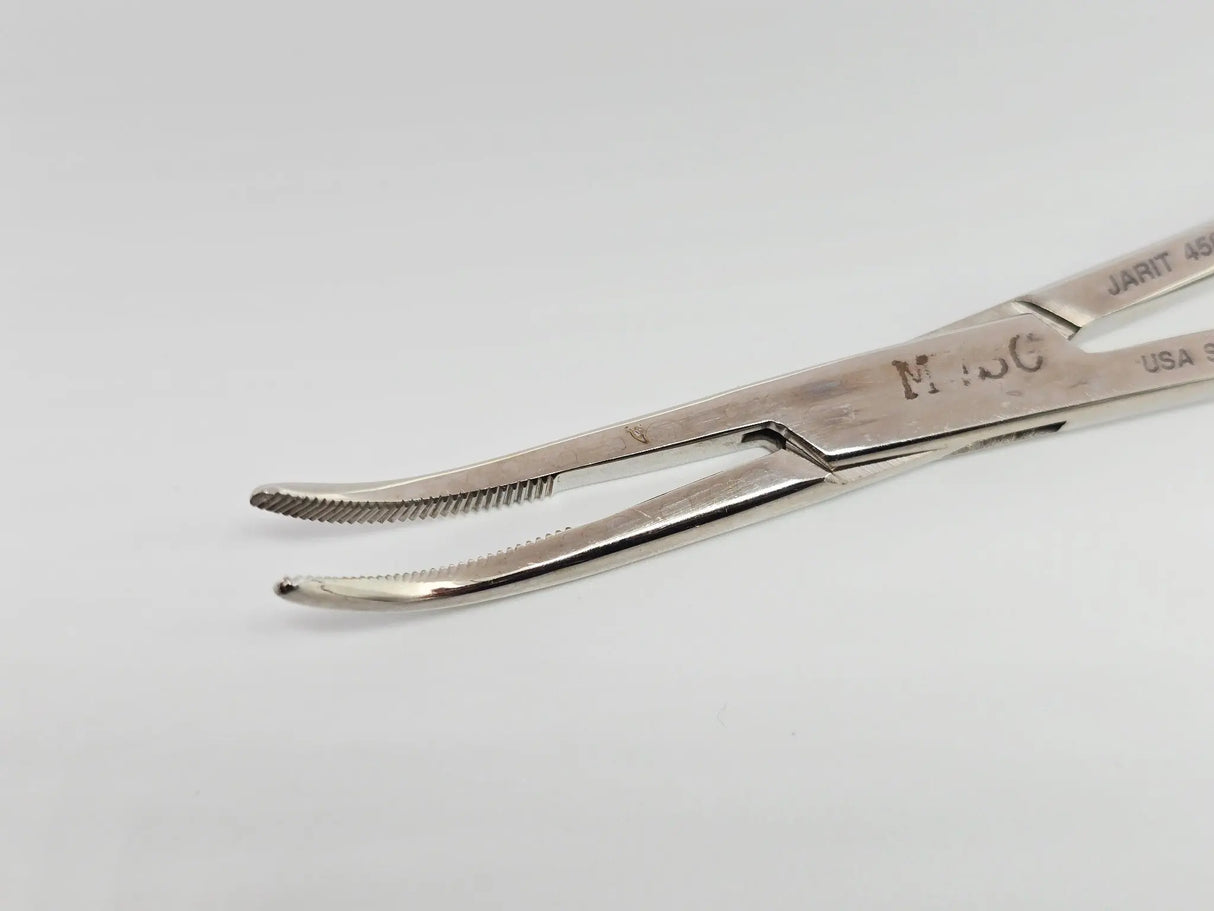 Integra Jarit 450311 Schnidt Tonsil Forceps Closed Ring Curved Surgical Tool Primis Medical