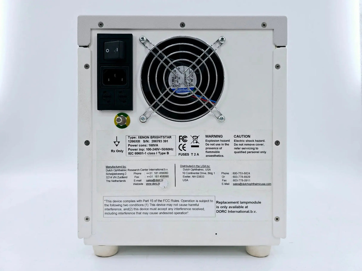 DORC Xenon BrightStar Phecoemulsifier Illumination System 1266XIII DORC