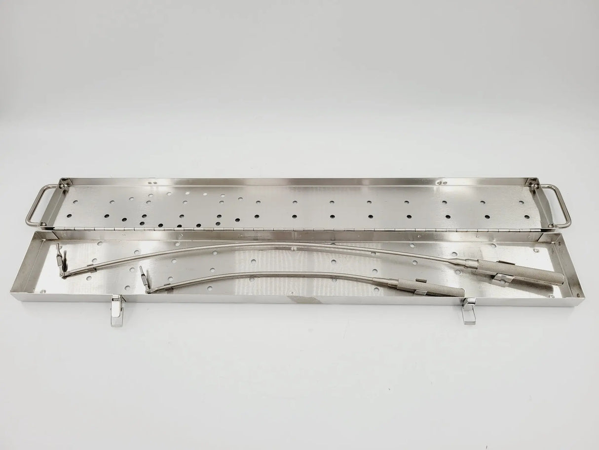 Scanlan 9009-14, 9009-24 Vascular Tunneler Grasping Forceps Set w/ Case 26" Scanlan