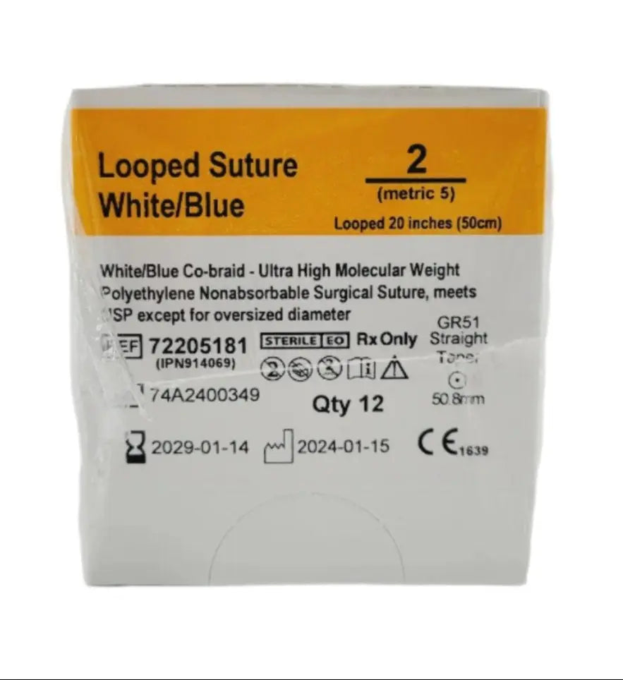 Teleflex IPN914069 Smith & Nephew 2 Force Fiber White/Blue 1X20" GR51 Box of 12 Teleflex Smith & Nephew