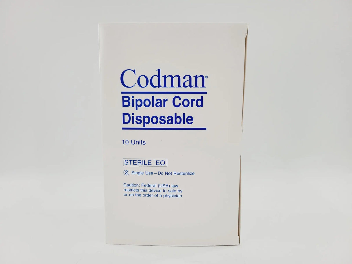 Codman 30-1538 Bipolar Cord Disposable 12' Box of 10 Codman