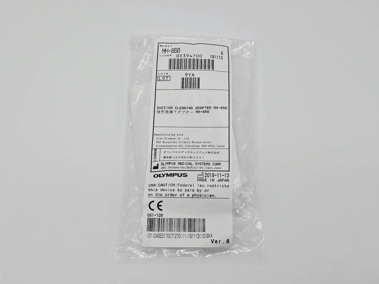 Olympus MH-856 Suction Cleaning Adapter OEM Endoscopy Accessory Olympus