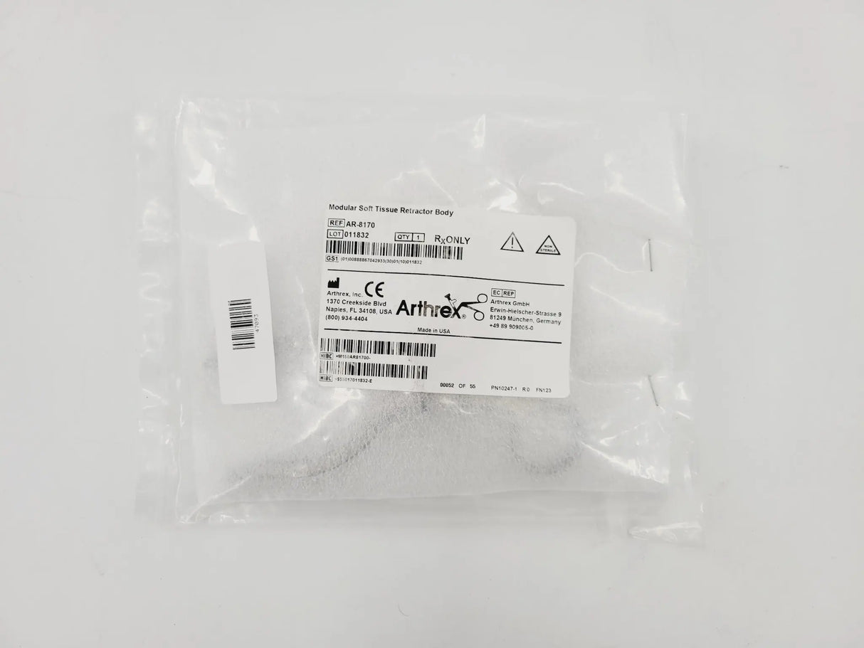 Arthrex AR-8170 Modular Soft Tissue Retractor (NO BLADES) Body 6" Arthrex