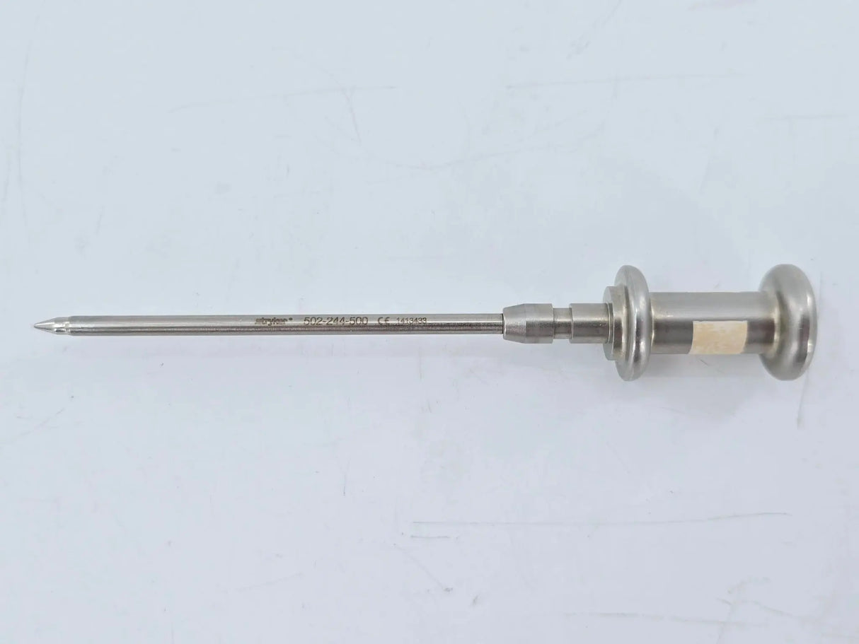 Stryker 502-244-560 4.0mm Cannula Dual Stopcocks w/ 502-244-500 Obturator 4-7/8" Stryker