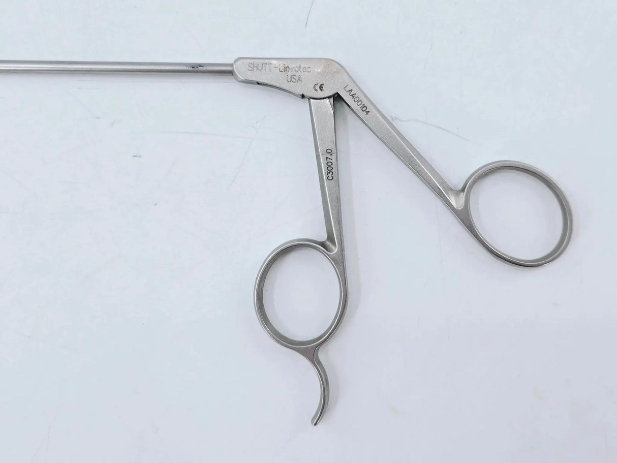 ConMed Shutt Linvatec C3007.0 Retrograde Forceps Straight Left Bite 3.4mm 9" Shutt Linvatec