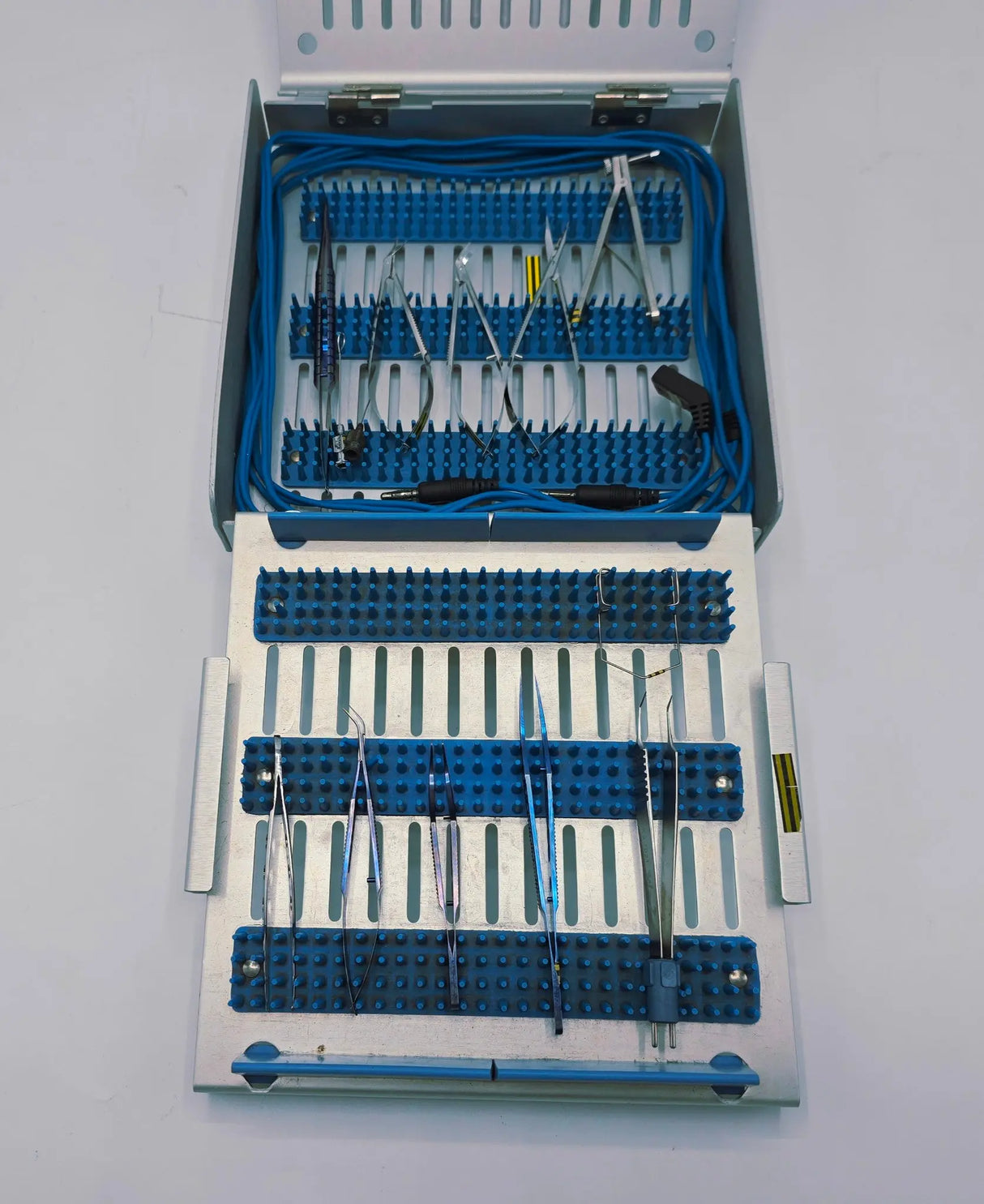 Ophthalmic Surgical Set w/ Case Various Manufacturers Set of 14 Unbranded