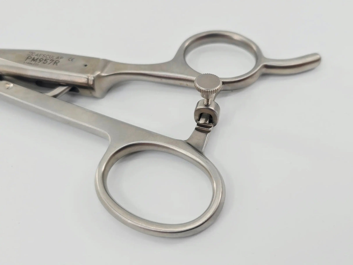 Aesculap PM957R Axial Ring Handle Only w/ Ratchet Lock 6-3/4" Aesculap
