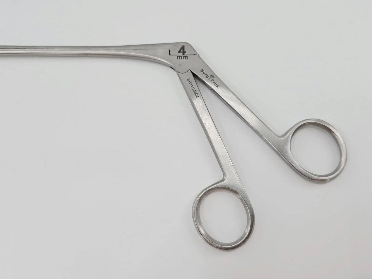 SurgiPros SR11U4MM 4mm Pituitary Rongeur 10mm Oval Cup Angled 45° 13-3/4" SurgiPros