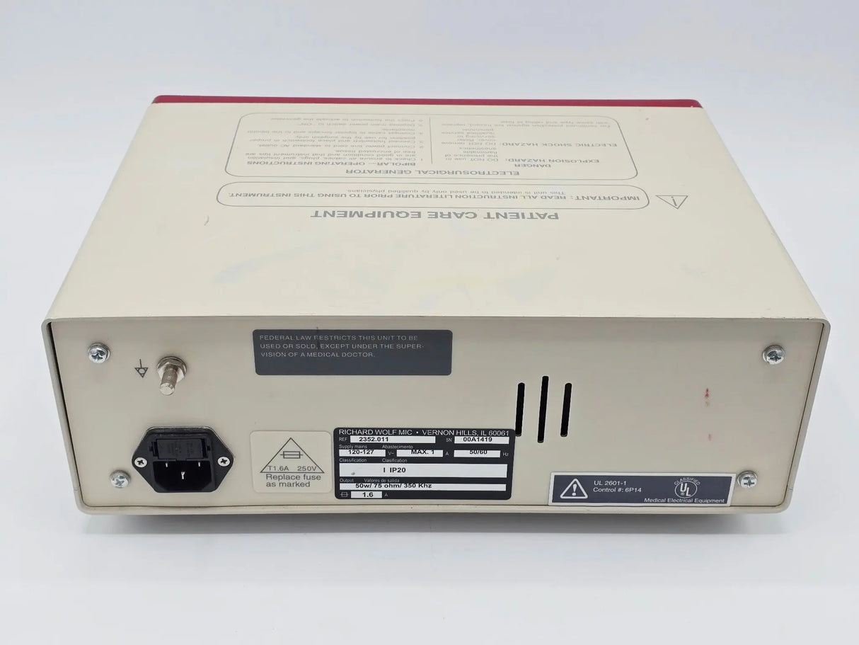 Richard Wolf 2352.011 Bipolar System Console Unit Primis Medical