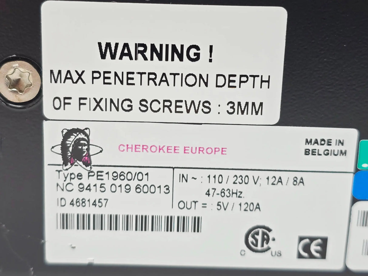 Cherokee Europe PE1960/01 Power Supply Module 5V 120A Primis Medical