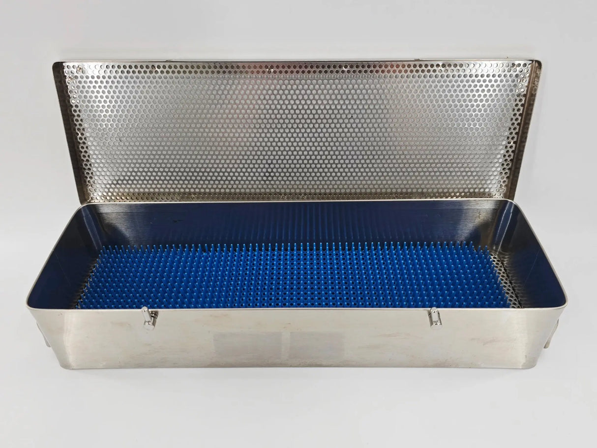 Instrument Sterilization Case w/ Lock 16" x 5-1/2" x 3" Primis Medical