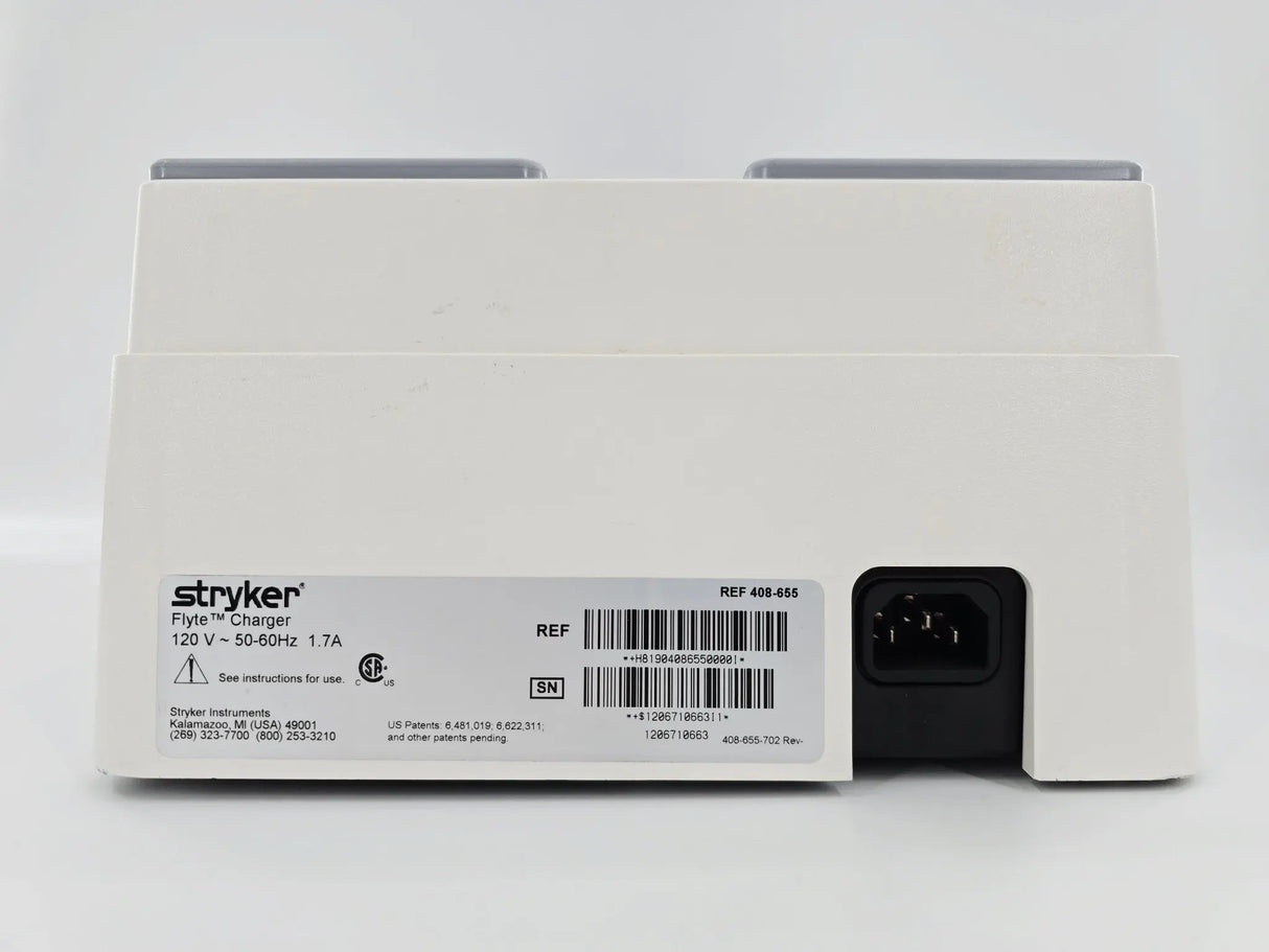 Stryker 408-655 Flyte Eight Station Steri-Shield Battery Charger 120V Primis Medical
