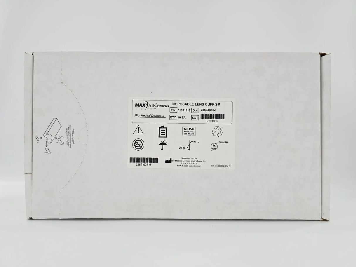 Bio-Medical Devices 2365-02SM MAXAIR Systems Disposable Lens Cuff SM BX/40 Primis Medical