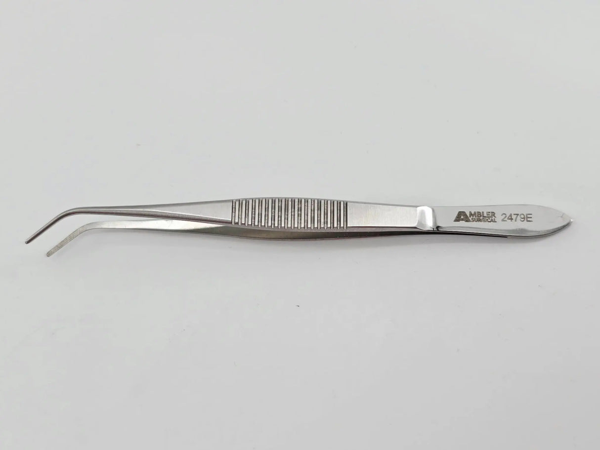 Ambler Surgical 2479E Nugent Utility Forceps 10mm Tips Angled 45° 4-1/4" Primis Medical