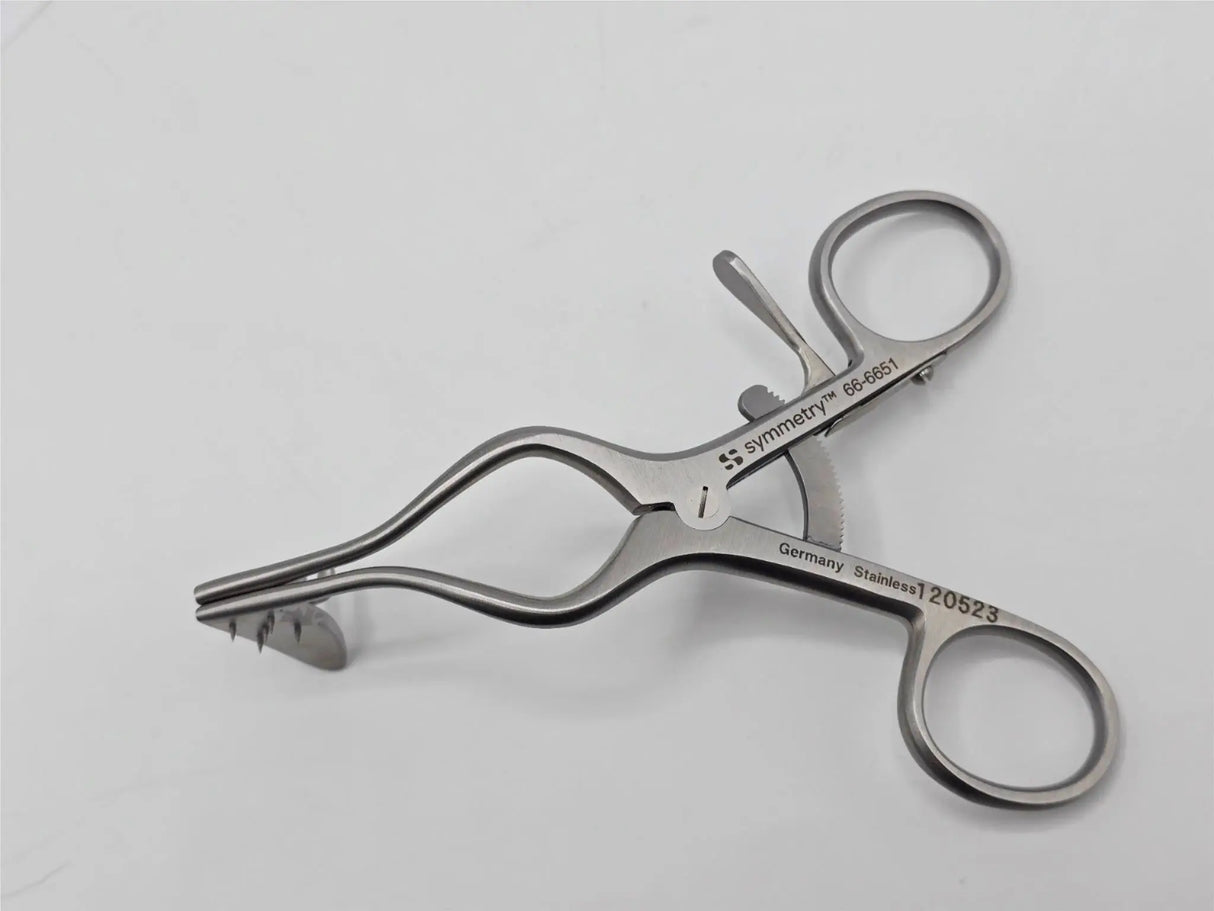 Symmetry Perkins 66-6651 Three Prong Retractor 5" Solid Blades Primis Medical