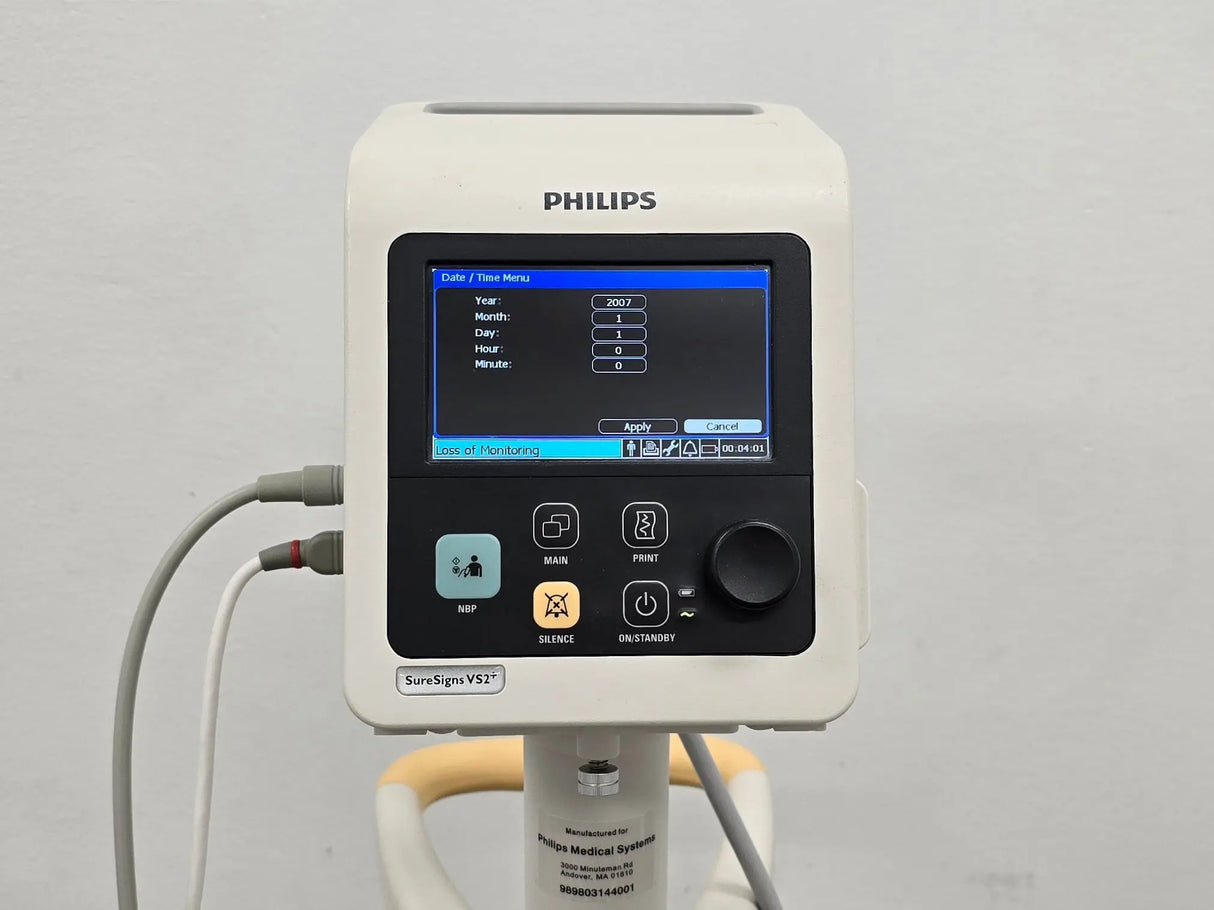 Philips SureSigns VS2+ Vital Signs Monitor w/ NBP SpO2 Temp 863278 S/W: B.01.86 Primis Medical