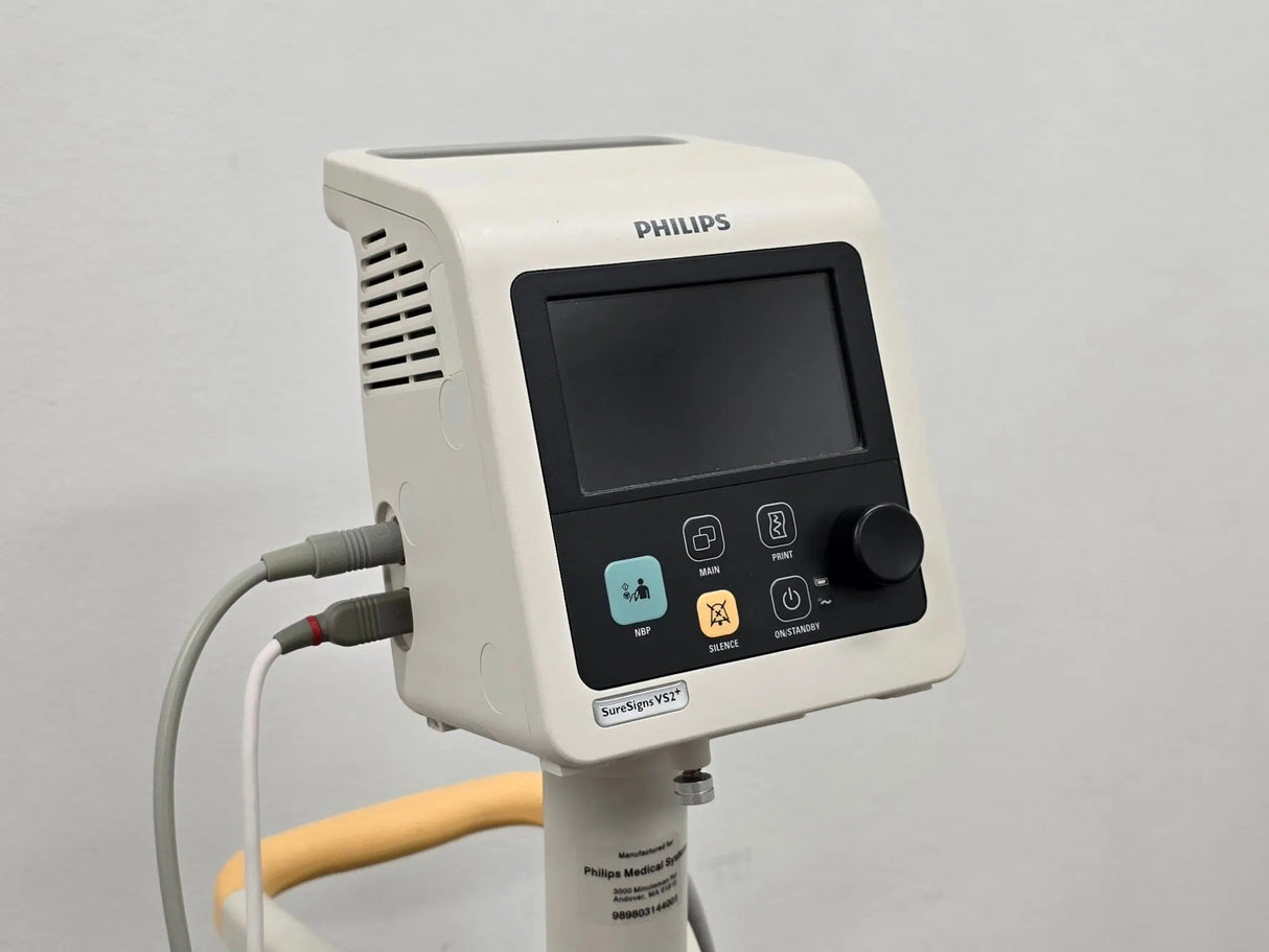 Philips SureSigns VS2+ Vital Signs Monitor w/ NBP SpO2 Temp 863278 S/W: B.01.86 Primis Medical