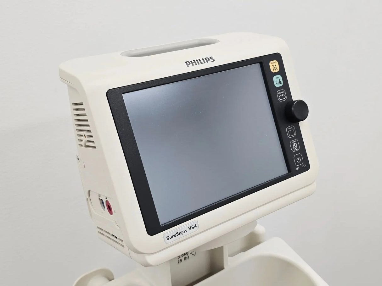 Philips SureSigns VS4 Vital Signs Monitor w/ NBP SpO2 Temp 863283 S/W: A.07.33 Primis Medical