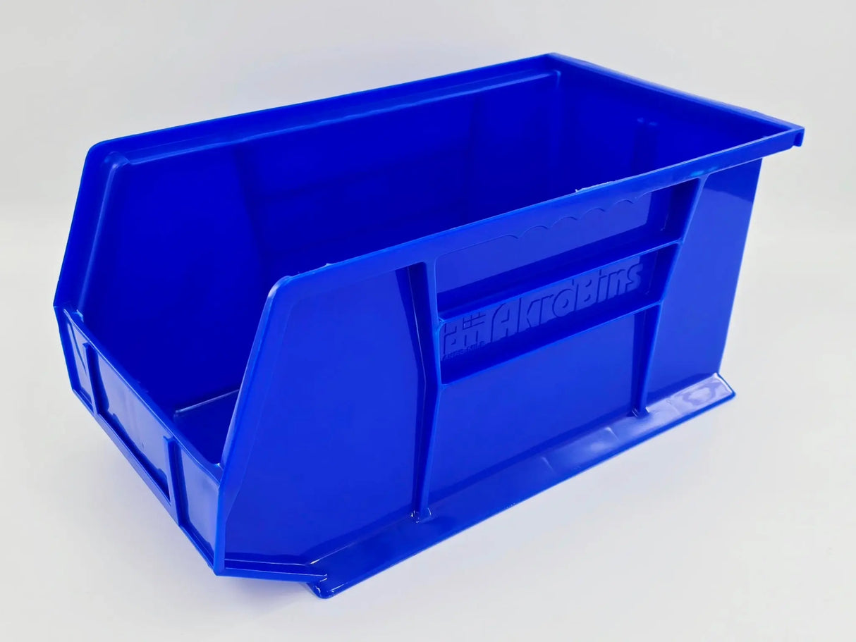 AkroBins 30240 Plastic Storage Bin Medium Blue 14-3/4" x 8-1/4" x 7" 12/CS NEW Primis Medical