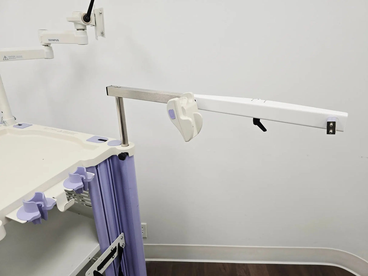 Olympus WM-WP1 Endoscopy Video Cart w/ Articulating Arm & Scope Holder Primis Medical