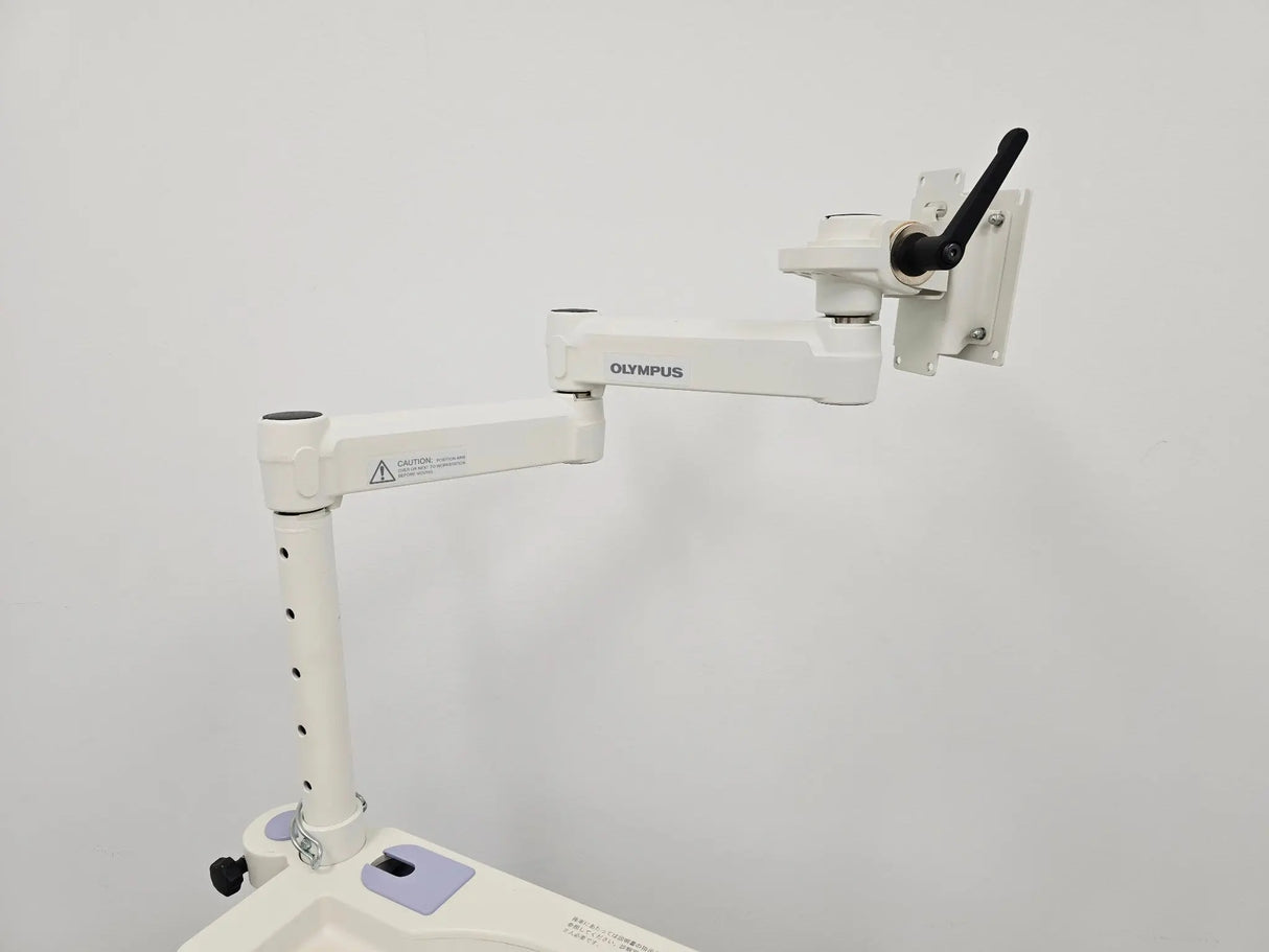 Olympus WM-WP1 Endoscopy Video Cart w/ Articulating Arm & Scope Holder Primis Medical